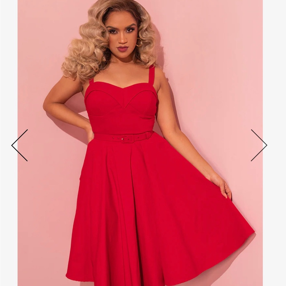 Red Maneater Swing Vixen by Micheline Pitt size Large